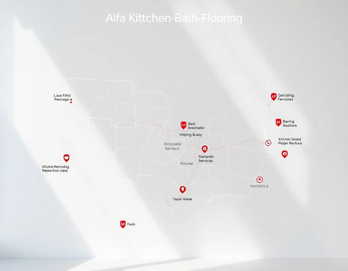 Kitchen Remodeling Service Areas Map